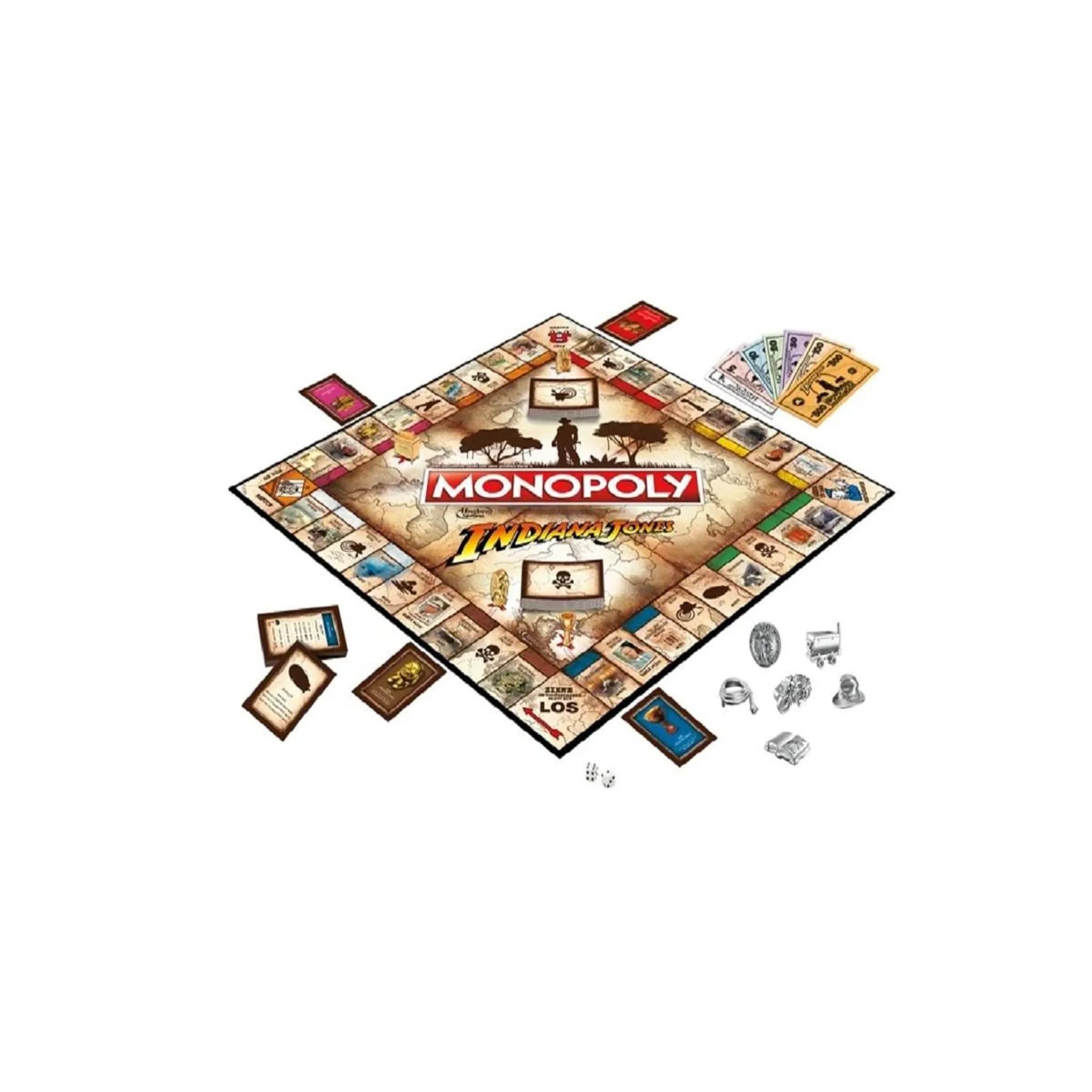 Monopoly Indiana Jones – Brettspiel – Deutsch, 2-6 Spieler, ab 8